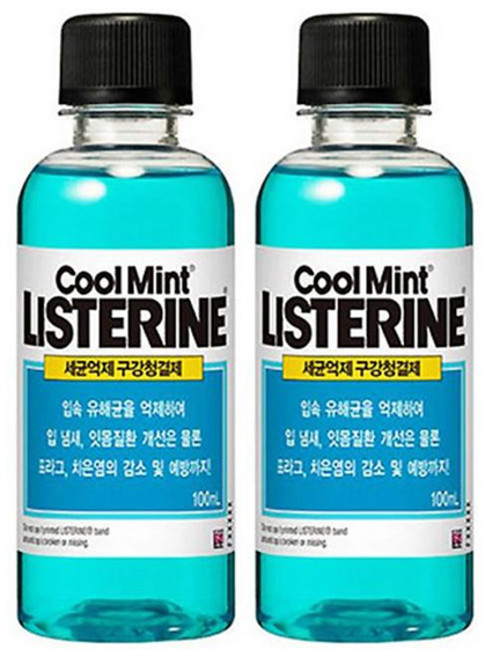 리스테린 쿨민트 휴대용 100ml x6개 구강청결제, 6개