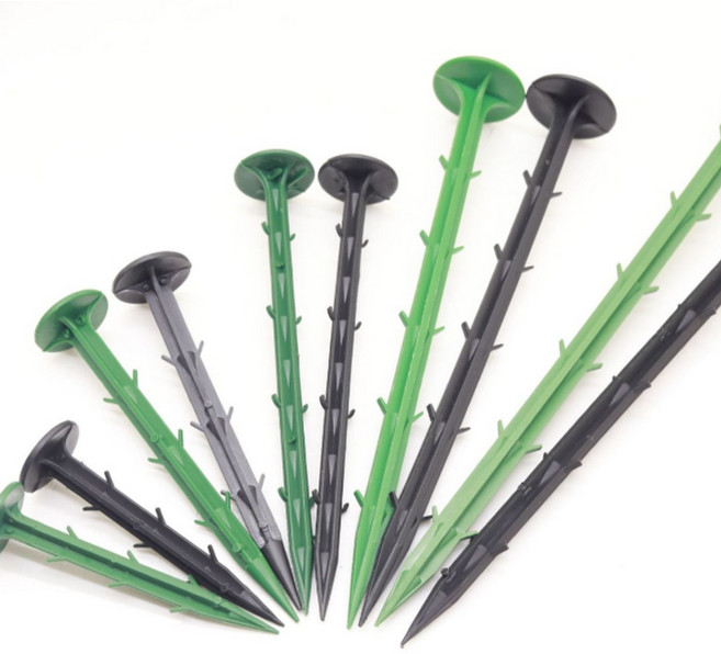 앤딜 안 날림 제초매트 멀칭 텃밭 검정비닐 고정 핀 못 20cm 녹색, 100개