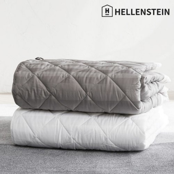 [헬렌스타인] 모던클래식 면 침대패드 S/Q/K/LK, 그레이, 전체색:그레이