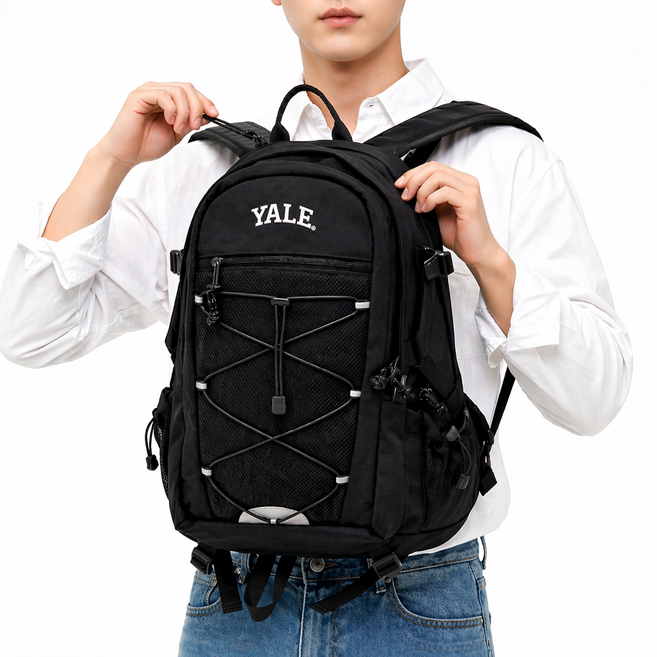 예일 백팩 남녀공용 노트북 여행용 가방 엣지온 양말