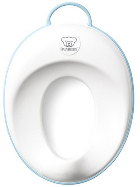 베이비뵨 토일렛 트레이닝 시트 유아 변기커버, WHITE+BLUE
