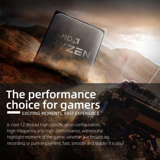 CPU 프로세서 AMD Ryzen 5 5600X 4.6PC 게이머용 GHz 6코어 12스레드 35MB 게임 캐시 7NM TDP 65W 소켓 AM4 데스크톱