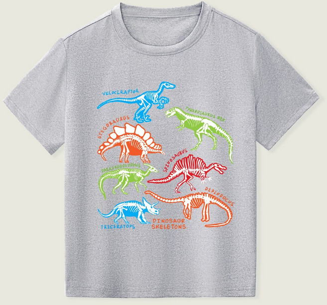 야광 공룡 티셔츠 ver2 유아 아동 주니어 110-150