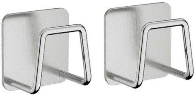 라이크스 무타공 초강력 하중 견디는 주방 수세미걸이, 실버, 6개