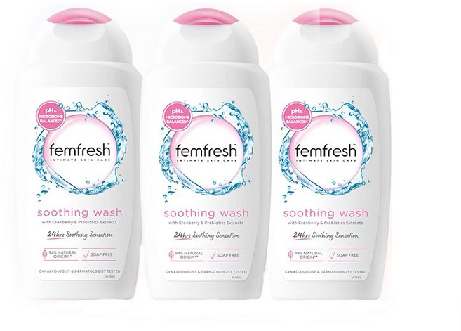 펨프레쉬 얼티메이트 케어 수딩 워시 여성청결제, 250ml, 3개