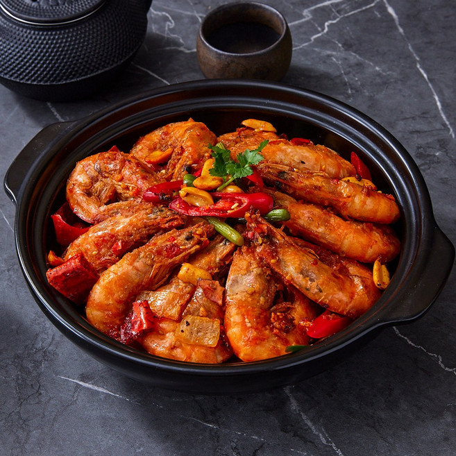 향라대하 밀키트 초간단 집들이 음식 신마라본색 마라대하 마라새우 캠핑 요리 술안주 야식, 1세트, 520g