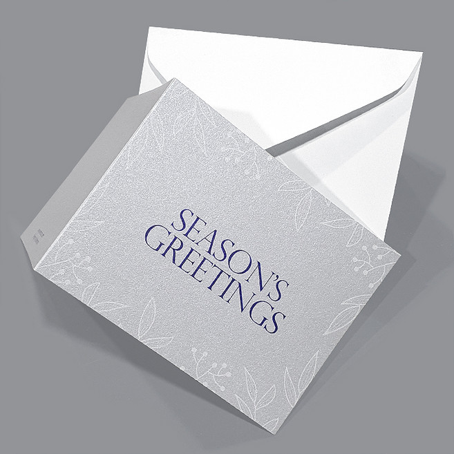 메리토리오 미니크리스마스카드, 실버시즌그리팅미니 연하장 (5장세트)