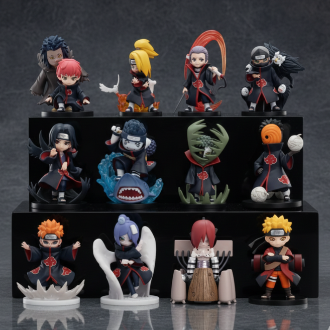 [팝마트 코리아] 나루토 아카츠키 전투 질풍전 / 스탠드 피규어 블라인드 랜덤박스, 1개