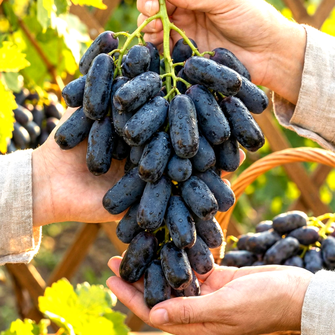 [다정한과일] 최고당도 씨없는 블랙사파이어포도 가지포도, 1박스, 1kg