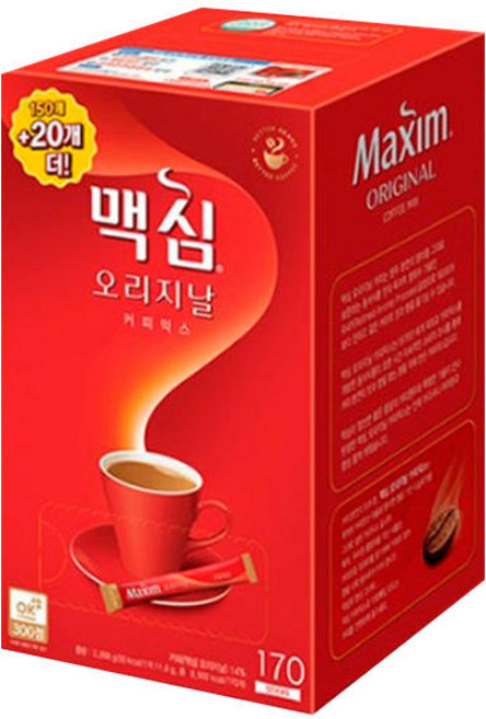 맥심 오리지날 커피믹스, 2.006kg, 170개입, 1개
