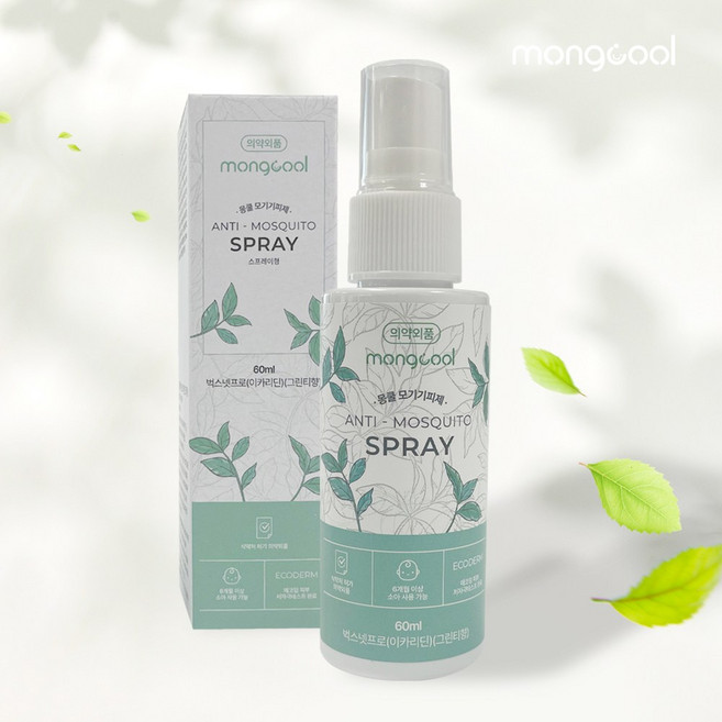 몽쿨 모기기피 스프레이, 혼합색상, 3개