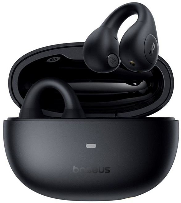 베이스어스 에어고 TWS 무선 블루투스 이어폰 AS01, 옵시디언 블랙, A00069100112-00