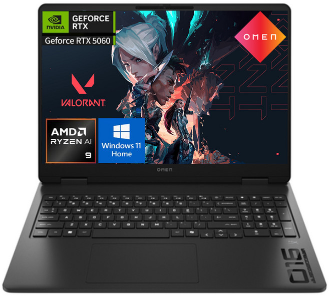 HP 오멘 16-ap0170AX 라이젠9 8940HX 지포스 RTX 5060 윈도우11홈 포함 가성비 고사양 고성능 전문가용 대학생용 게이밍 노트북, WIN11 Pro, 64GB, 1TB, Shadow Black