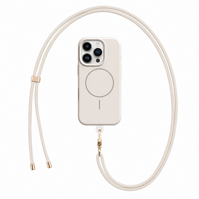 九圓科技 適用iPhone手機殼 膚感液態殼 附掛繩 強力磁吸 手機殼 耐磨 舒適手感 不沾指紋 減震防摔