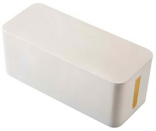 더자카 베스트심플 전선정리함, 1개, 화이트