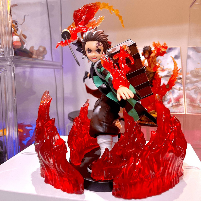 SEGA 鬼滅之刃 炭治郎 SPM 意象化公仔, 1個, 無燈版(新版火之圓舞曲版本2),含公仔(附正版附盒)