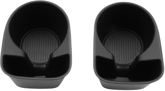 RUIYA 팰리세이드 LX3 1열 2열 3열 실리콘 커버 무선 충전 패드 컵홀더 세트, 2열-도어 컵홀더, 2개