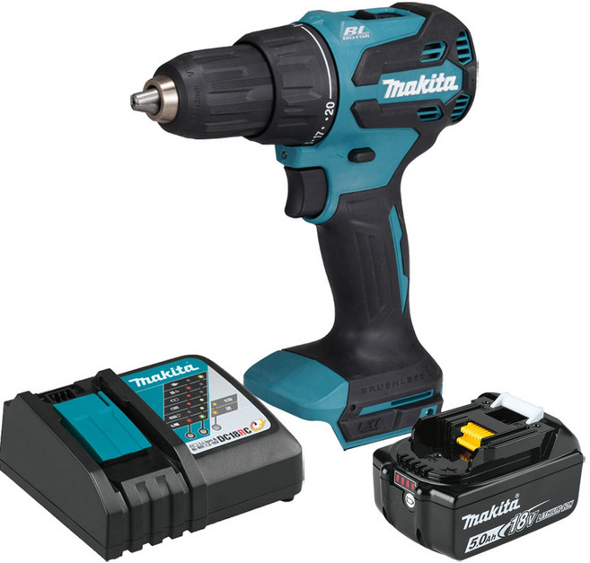 마끼다 DHP490RT1 충전 해머드릴 18V 5.0Ah 배터리 1개 세트