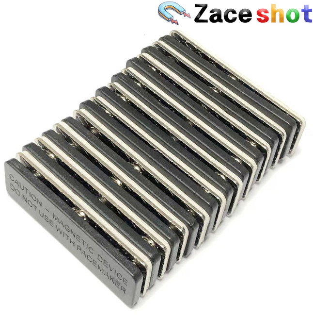 화이트 3M 명찰자석 [제이스샷], 3구 45x13x5.5mm, 10개