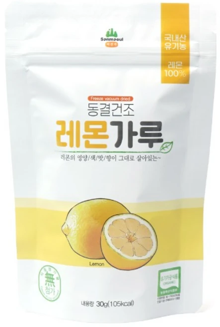 산마을 동결건조 레몬가루, 30g, 1개 - 쿠팡