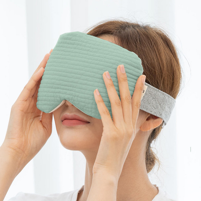 레드빈 코찜질팩 팥 편백 박하 허브 비강 부비동 찜질팩, 세이지그린, 1개