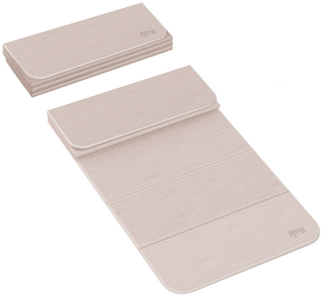 접이식 두꺼운 요가매트 홈트레이닝 운동매트 TPE 8mm, 1개, 카레 + 블랙