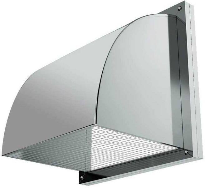 외벽 환풍기 커버 덕트 주방 덮개 후드 업소 배기팬 식당 배출구 외부벽, 10인치 34x34cm, 304 일반 모델 10인치-34x34cm