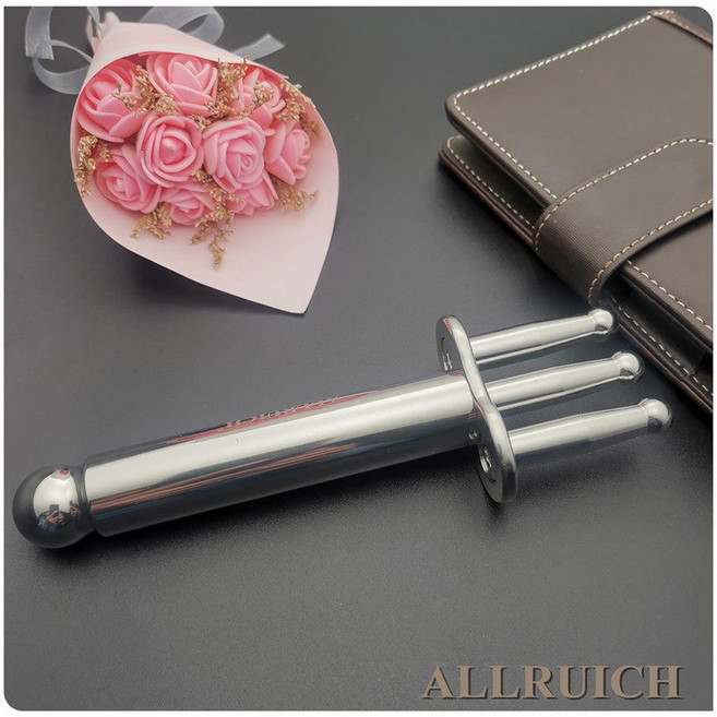 자석괄사 마그네틱 마사지 안마봉 스틱 자기 지압봉, 구매자의90가클래식라운드토3포크320g6000가우스를선