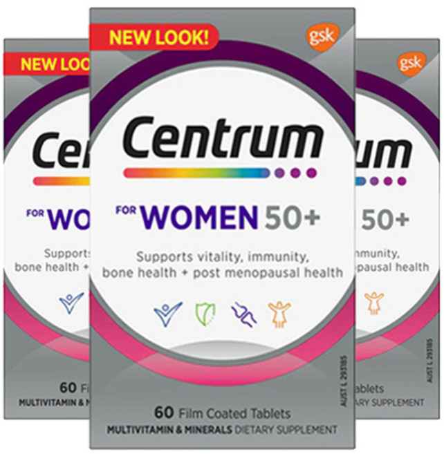 센트룸 종합비타민 여성용(50세이상) 60정 X3