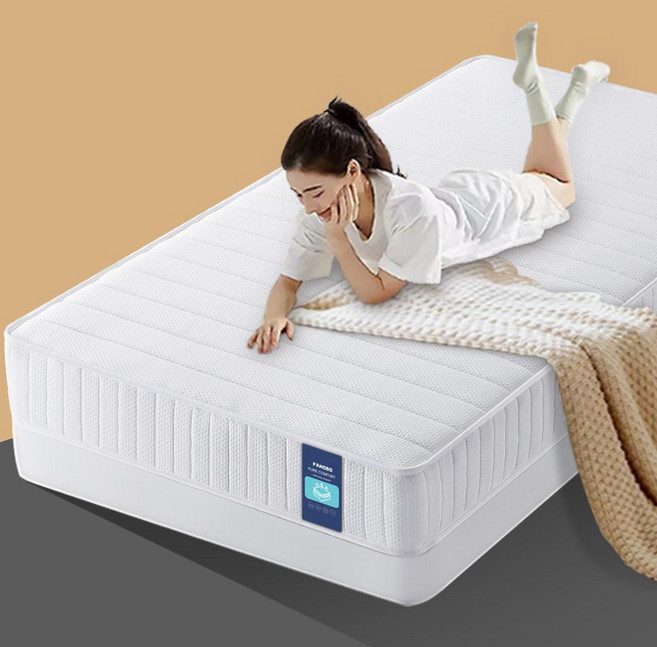 FANOBO 매트리스 프리미엄 토퍼매트리스 견고한 스프링 침대매트리스 슈퍼싱글매트리스 바닥매트리스, 화이트 매트리스