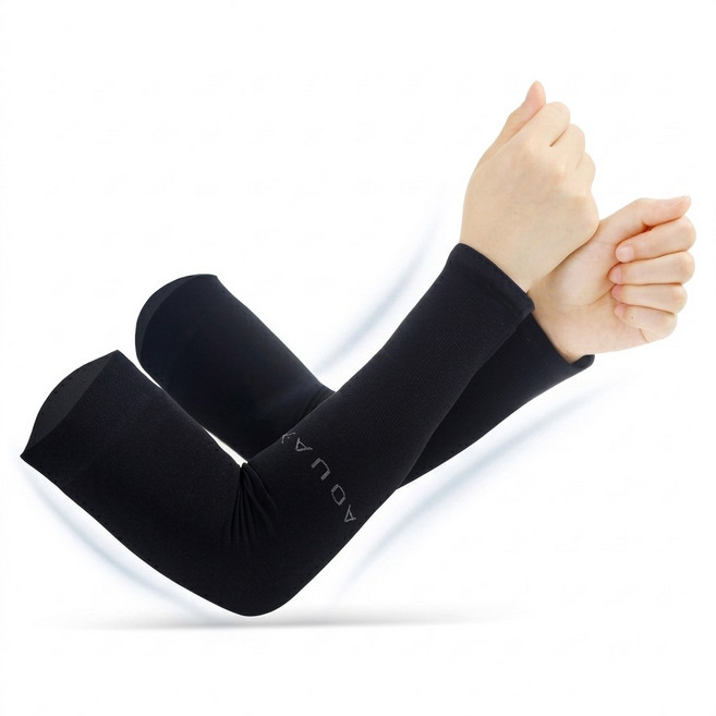 버디리빙 남녀공용 자외선 손목 팔토시 블랙 10개