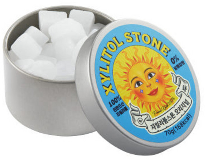 자일리톨스톤 사탕 오리지널, 70g, 1개