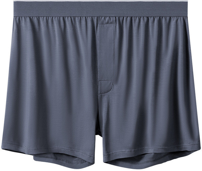 冰絲涼感無痕莫代爾男士內褲 阿羅褲 速乾透氣吸汗 彈力寬鬆四角褲