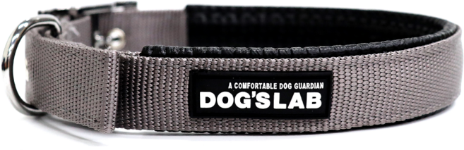 독스랩 강아지 목줄 중형견 대형견, 1개, 그레이