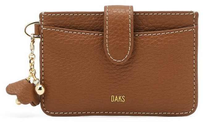 DAKS 닥스 젤라 소가죽 참장식 여성 카드지갑
