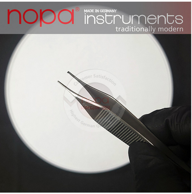 [NOPA] 노파 마이크로 에디슨 유구핀셋 AB112/12 (12cm) - 독일제 봉합용 포셉, 1개
