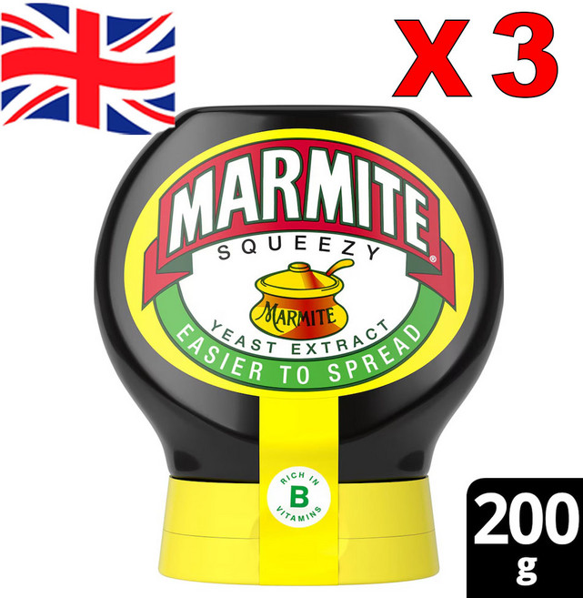 3개 200G 마마이트 스퀴즈 이스트 추출물 MARMITE SQUEEZY YEAST EXTRACT