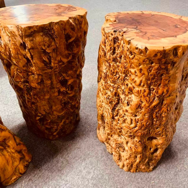 대추나무 통나무 스툴 원목 그루터기 빈티지 탁자, 폭25-30cm_높이35-38cm
