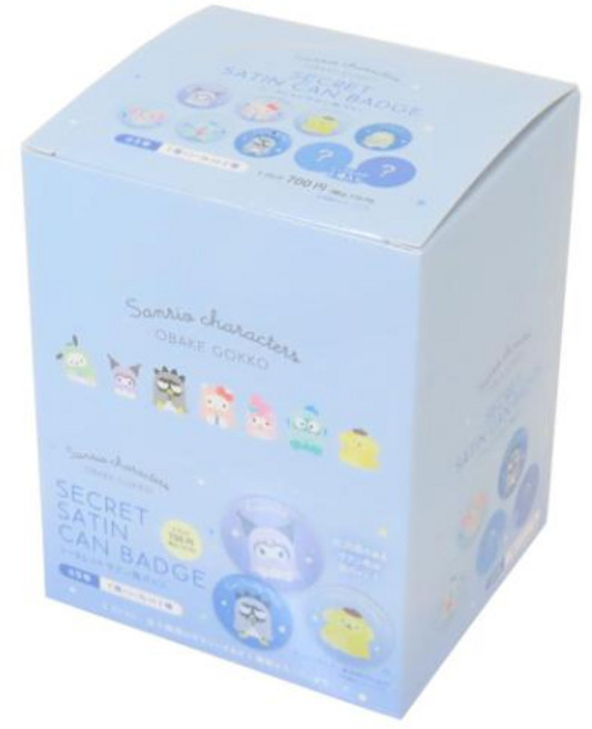 캔 배지 산리오 캐릭터즈 시크릿 새틴 캔 배지 전 9종 9개입 세트
