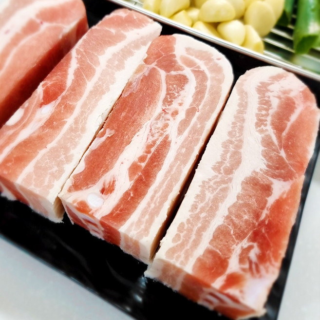 천지푸드 삼겹살 통삼겹 수육용 바베큐용 2.5kg, 5개, 500g
