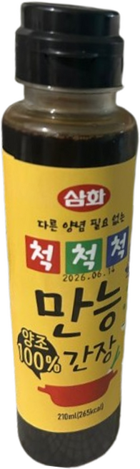 삼화식품 척척척 만능간장, 210ml, 1개