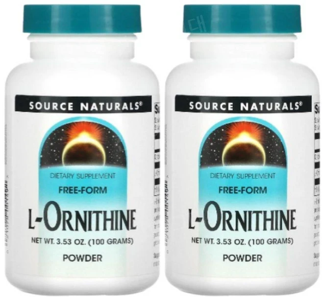 Source Naturals L-오르니틴 파우더 L-Ornithine, 2개, 100g - 쿠팡