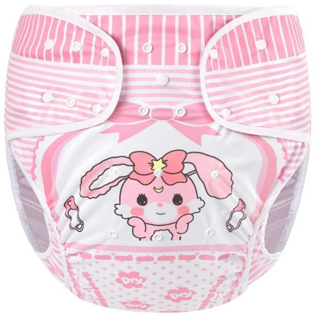 Baby Usagi 兔姬 游泳尿布褲 可重複使用 柔軟親膚 側邊按扣設計, 1個
