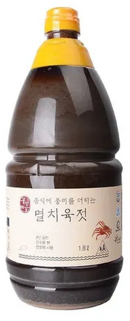 꽃젓갈 멸치육젓 1800ml /4년숙성 김장요리액젓, 1개, 1.8L
