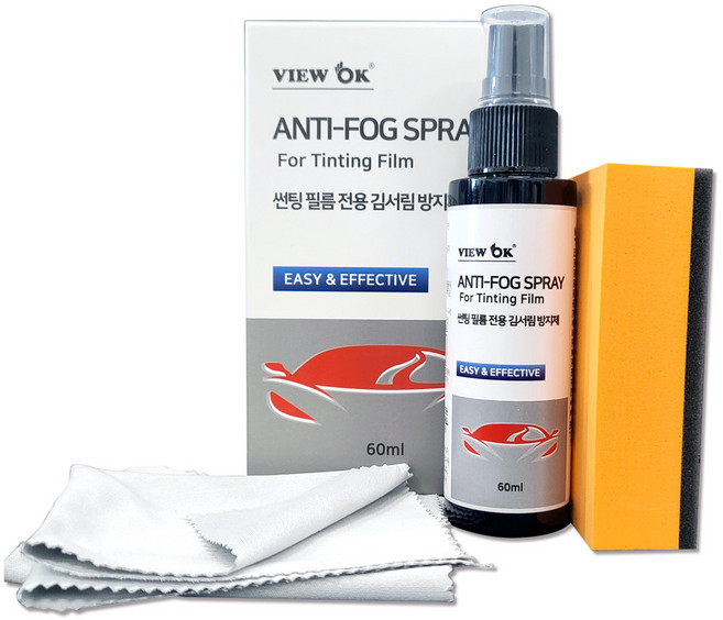 뷰오케이 안티포그 자동차 썬팅필름용 김서림 방지제, 1개, 60ml
