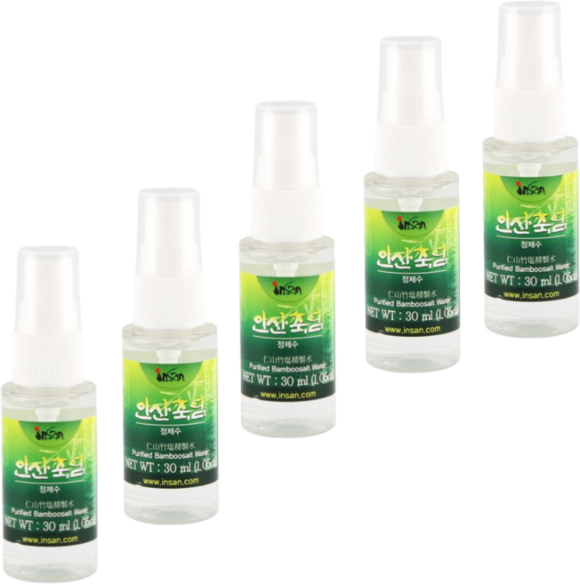 인산죽염 정제수 스프레이 30ml, 5개