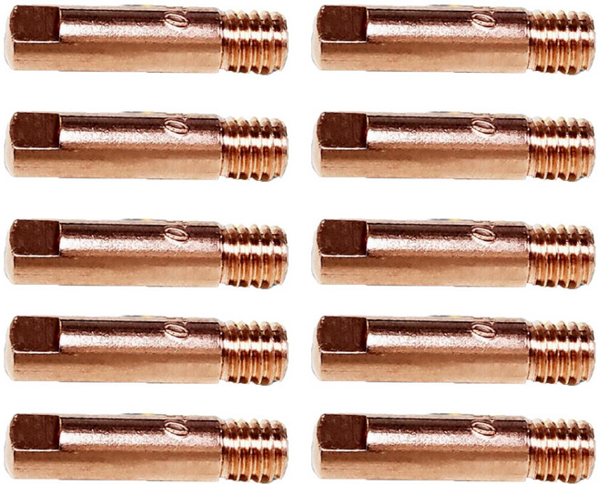 튼튼한 용접기 소모품 논가스 미그팁 1봉10개 세트 (코리아나 제이식 현대 호환 가능)