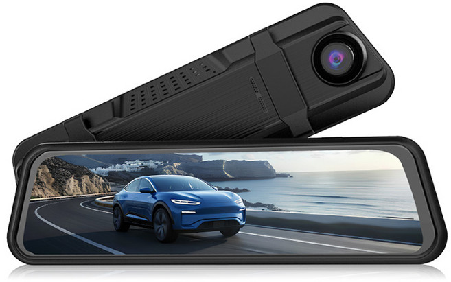 Autotek 4K+1k高清電子後視鏡行車記錄器前後雙錄9.35吋大螢幕 TS碼流 GPS定位 Wi-Fi互聯 固定照相區間測速科技執法, 單品, 64GB