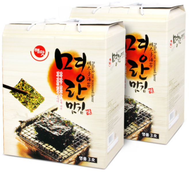 해맛 명란맛김 명품3호 선물세트, 2세트