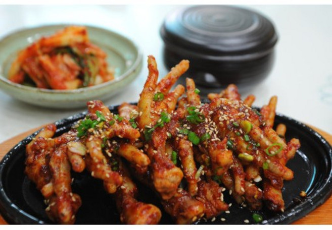 전설의 불닭발 국내산 통뼈닭발 뼈있는닭발 직화구이 450g 4팩, 4개